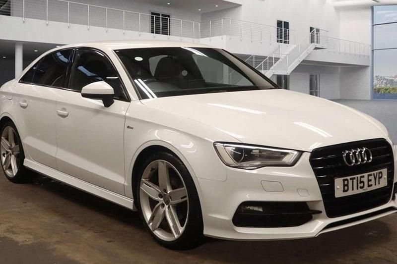 Used Audi A3 S-Line 150 HP (110 kW) 2015 White Sedan