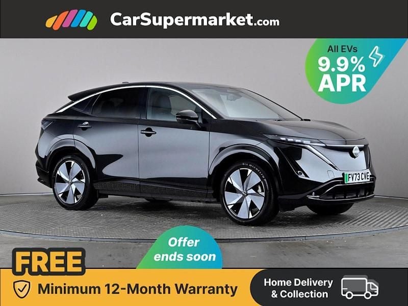 Black Used 2023 Nissan Ariya Advance SUV | £24,197 (Fair price) - Image 1/3
