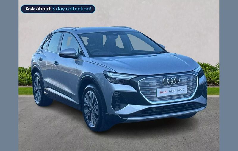 Silver Used 2025 Audi Q4 e-tron Sport SUV | £35,875 (Good price) - Image 1/4
