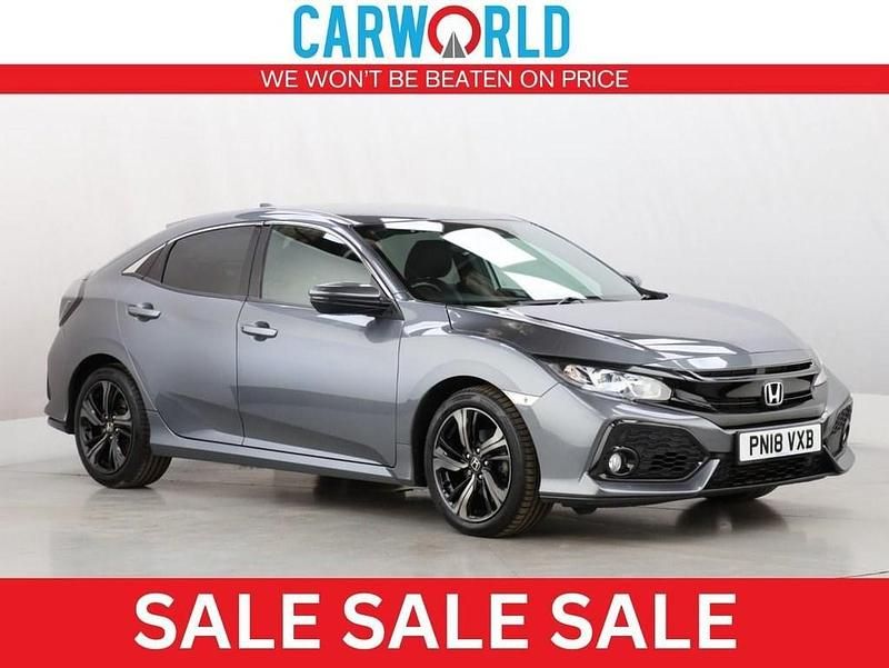 Grey Used 2018 Honda Civic SR Hatchback | £9,400 (Good price) - Image 1/3