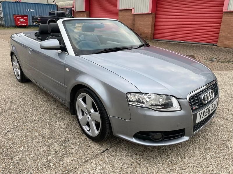 Silver Used 2008 Audi A4 Cabriolet S-Line Cabriolet | £1,995 (Fair price) - Image 1/4