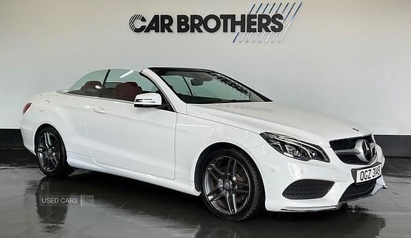Used Mercedes E200 AMG line 184 HP (135 kW) 2016 White Cabriolet