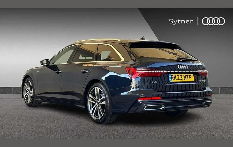 Used Audi A6 S-Line 200 HP (147 kW) 2023 Blue Estate