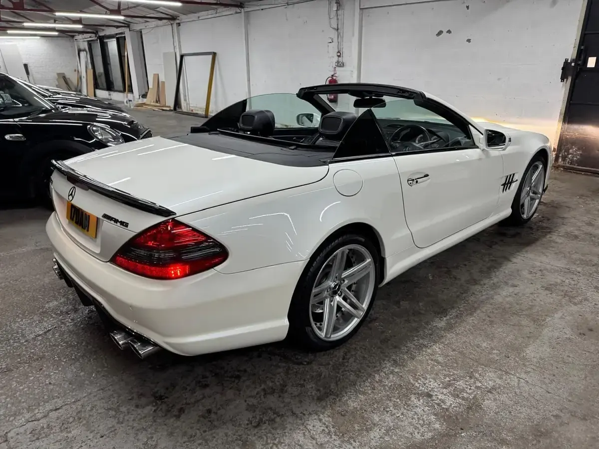 Used Mercedes SL500 2008 White Cabriolet