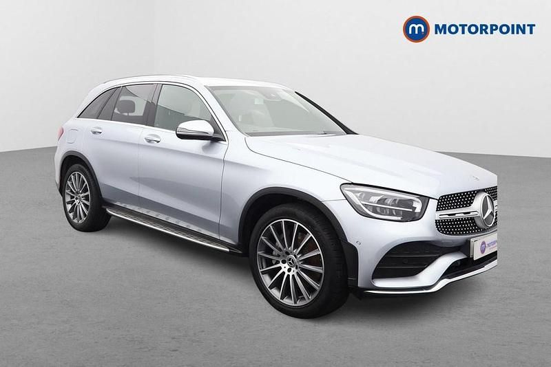 Silver Used 2022 Mercedes GLC220 AMG Line Premium SUV | £33,399 (A bit pricey) - Image 1/4