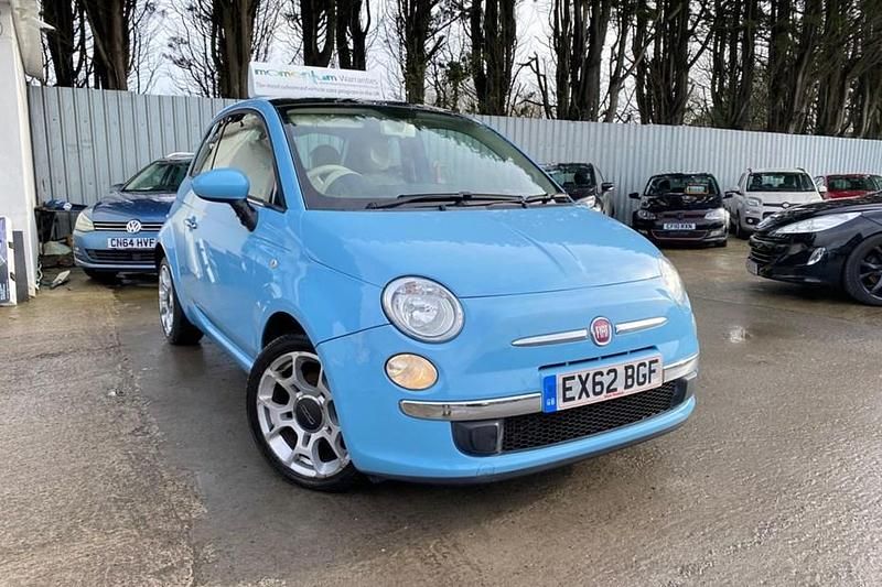 Used Fiat 500 Lounge 85 HP (62 kW) 2012 Blue Hatchback