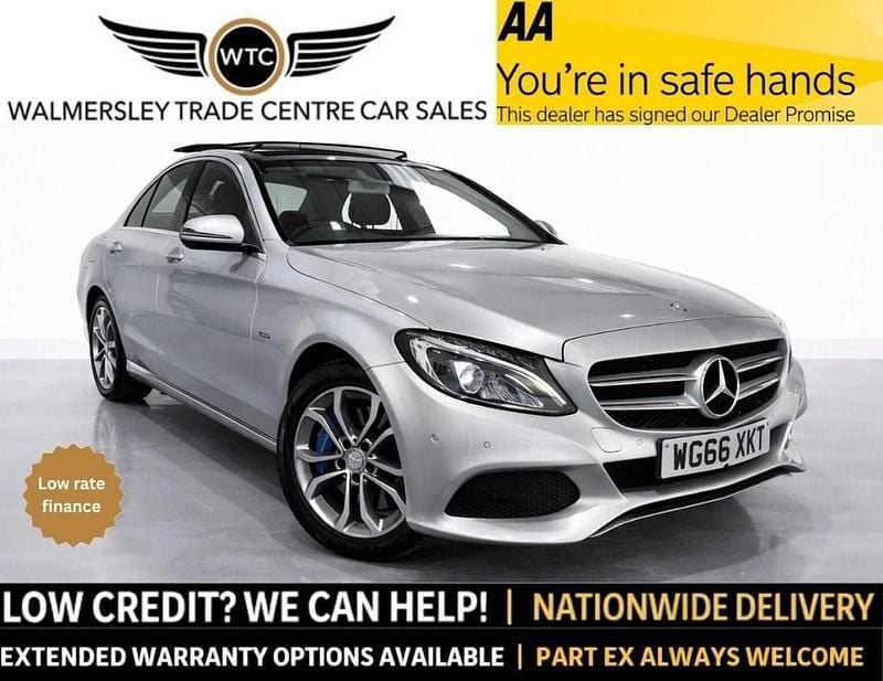 Used Mercedes C350e Premium Plus 293 HP (215 kW) 2016 Silver Sedan