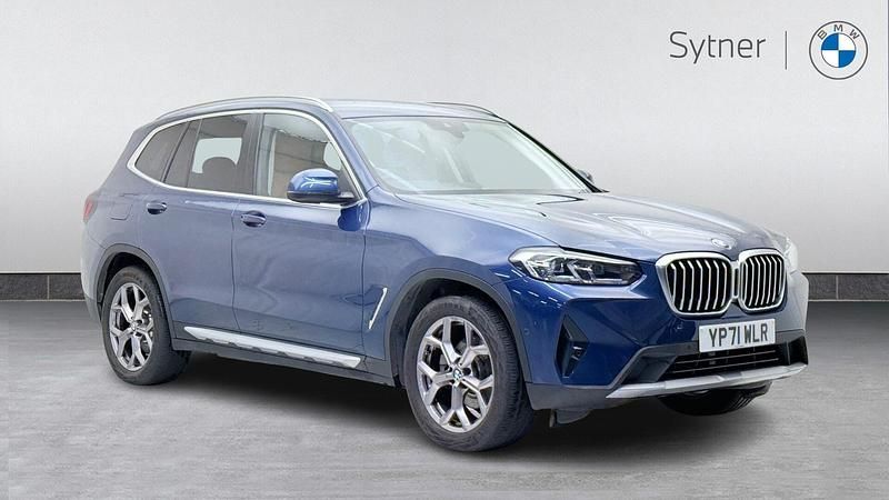 Blue Used 2021 BMW X3 xLine SUV | £30,750 (Good price) - Image 1/4