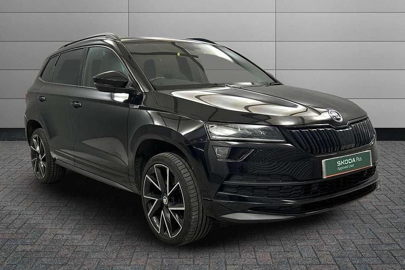 Black magic pearl effect Used 2020 Skoda Karoq SportLine SUV | £19,500 (A bit pricey) - Image 1/4