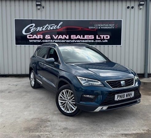 Blue Used 2018 Seat Ateca XCELLENCE SUV | £15,495 (A bit pricey) - Image 1/1