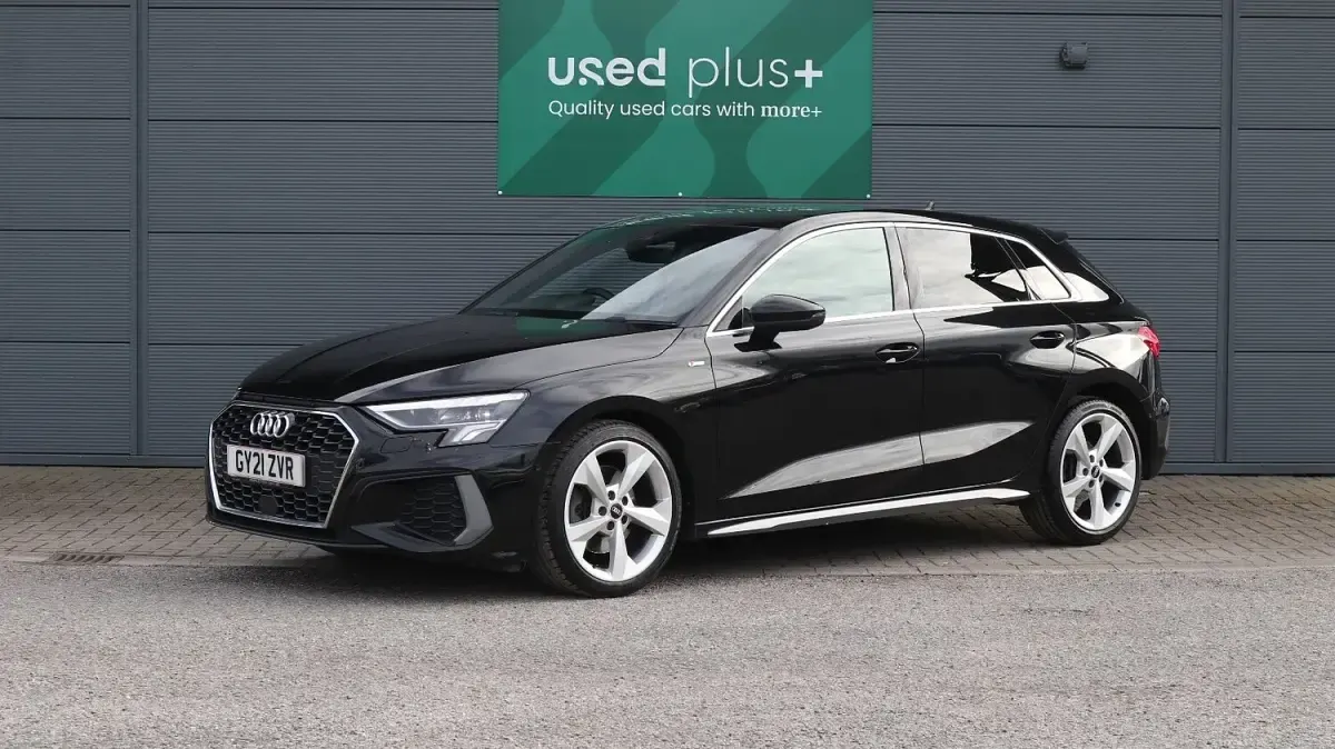 Used Audi A3 S-Line 150 HP (110 kW) 2021 Black Sedan