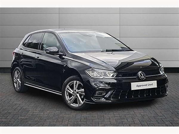 Black Used 2023 VW Polo R-line Hatchback | £17,250 (Fair price) - Image 1/4