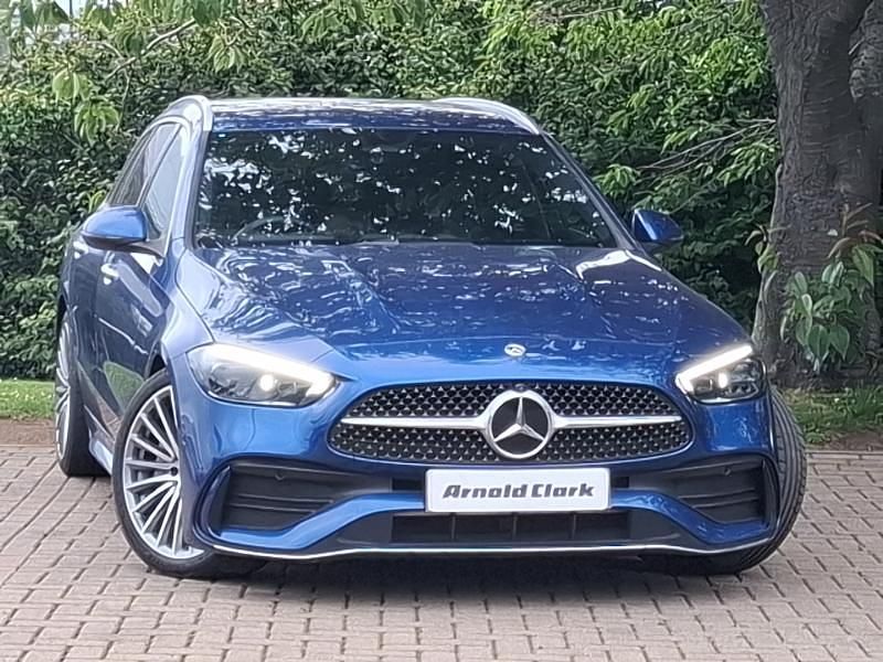 Blue Used 2024 Mercedes C300 AMG Line Premium Estate | £32,998 (Fair price) - Image 1/4