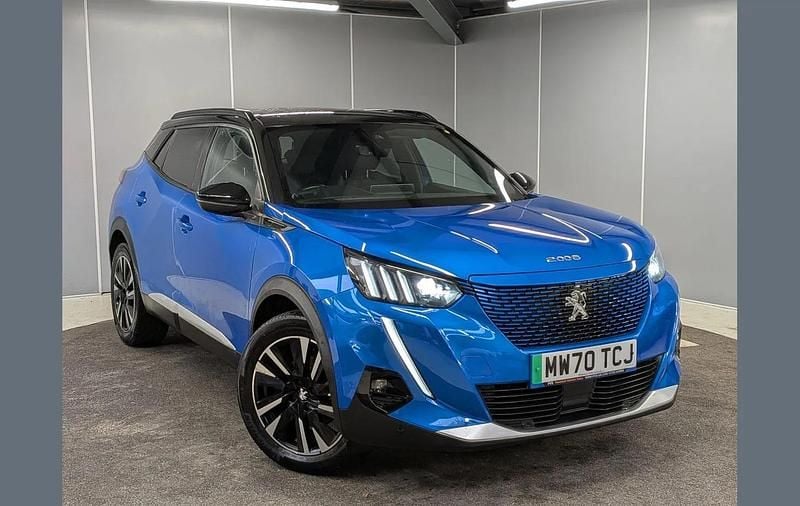 Used Peugeot e-2008 GT-line 100 kW (136 HP) 2021 Blue SUV