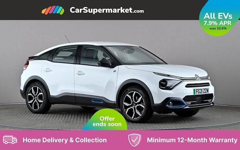 White Used 2021 Citroën e-C4 Hatchback | £11,197 (Fair price) - Image 1/4