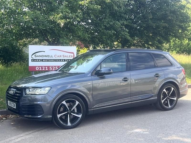 Grey Used 2018 Audi Q7 Black Edition SUV | £26,975 (Fair price) - Image 1/4
