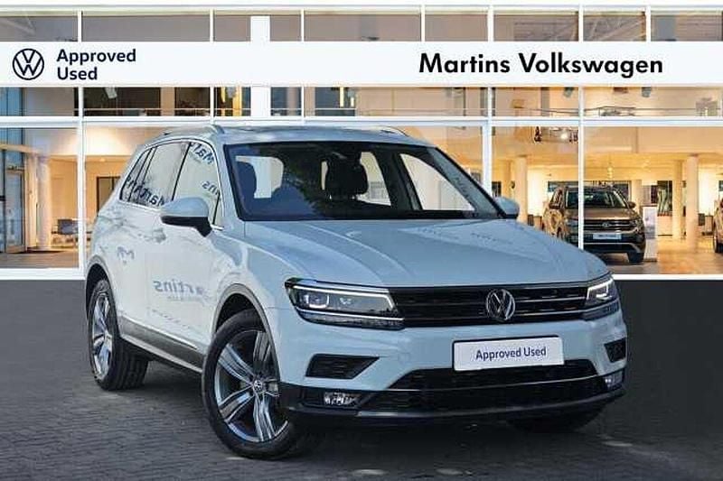 White Used 2019 VW Tiguan SEL SUV | £19,995 (Good price) - Image 1/4