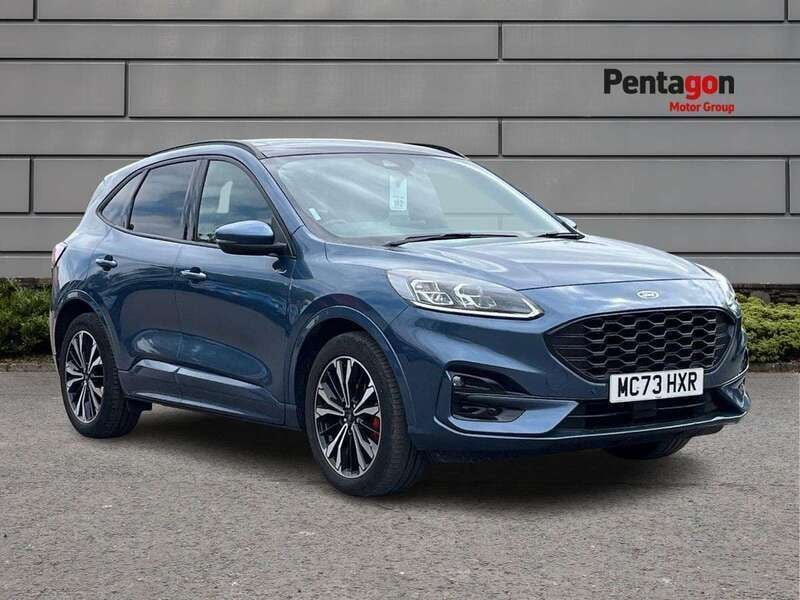 Chrome blue metallic colour Used 2023 Ford Kuga ST-Line X SUV | £25,495 (Fair price) - Image 1/4
