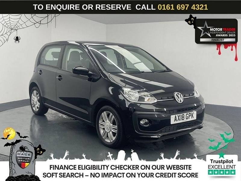 Black Used 2018 VW up! high up! Hatchback | £7,440 (Good price) - Image 1/3