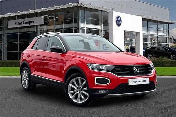 Red Used 2019 VW T-Roc SEL SUV | £18,292 (Fair price) - Image 1/4