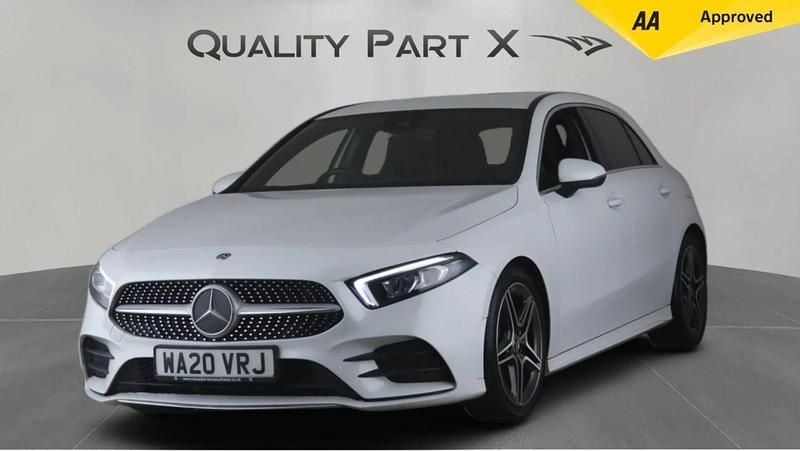 Used Mercedes A200 AMG line 163 HP (119 kW) 2020 White Hatchback