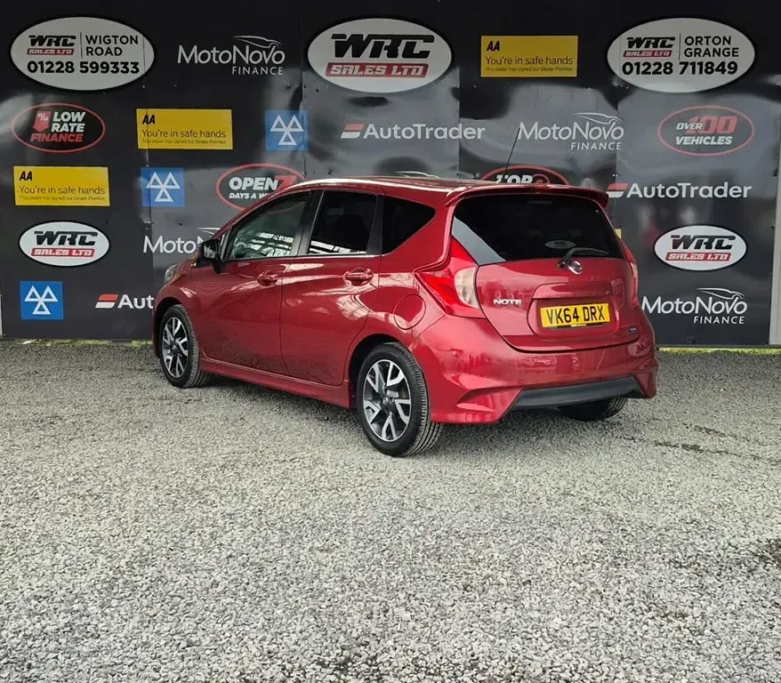 Used Nissan Note S 90 HP (66 kW) 2014 Red Hatchback