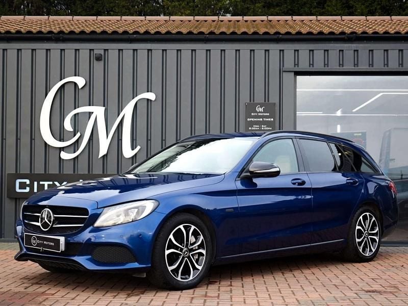 Used Mercedes C350e 293 HP (215 kW) 2018 Blue Estate