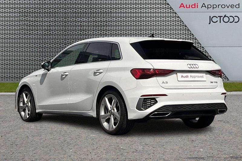 Used Audi A3 S-Line 148 HP (108 kW) 2020 White Hatchback
