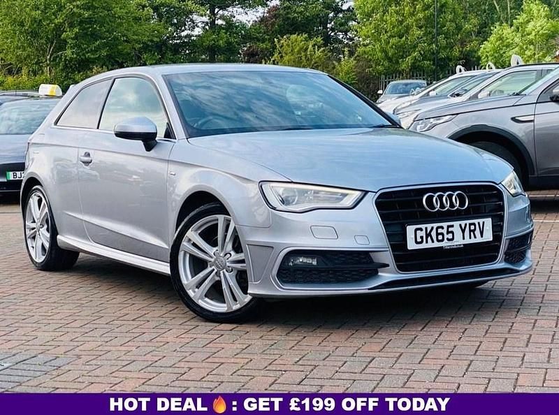 Silver Used 2015 Audi A3 S-Line Hatchback | £8,460 (Fair price) - Image 1/4
