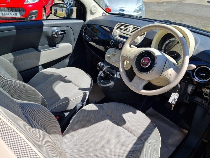 Used Fiat 500 Lounge 69 HP (50 kW) 2011 Black Hatchback