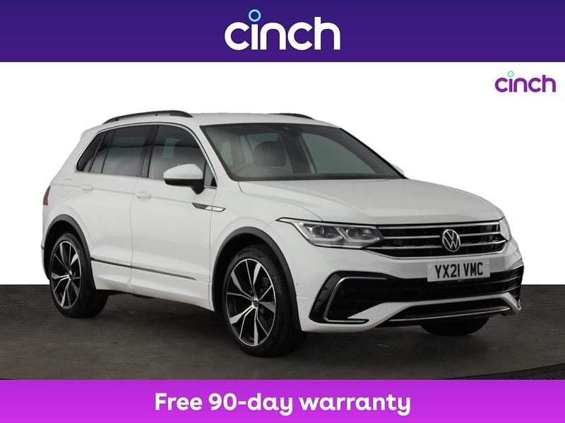 White Used 2021 VW Tiguan R-line SUV | £21,499 (Fair price) - Image 1/3