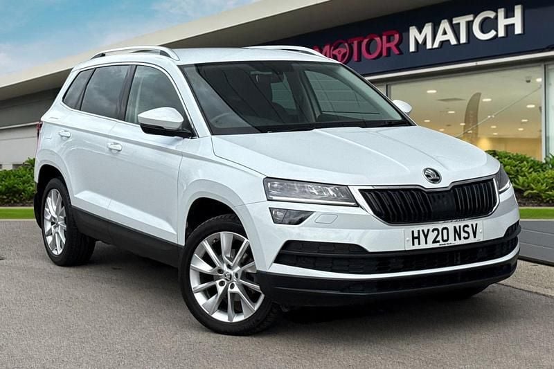 White Used 2020 Skoda Karoq SE L SUV | £15,790 (Good price) - Image 1/4