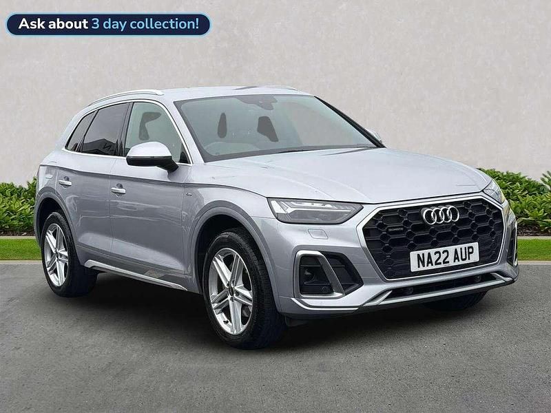 Silver Used 2022 Audi Q5 S-Line SUV | £32,531 (Fair price) - Image 1/4