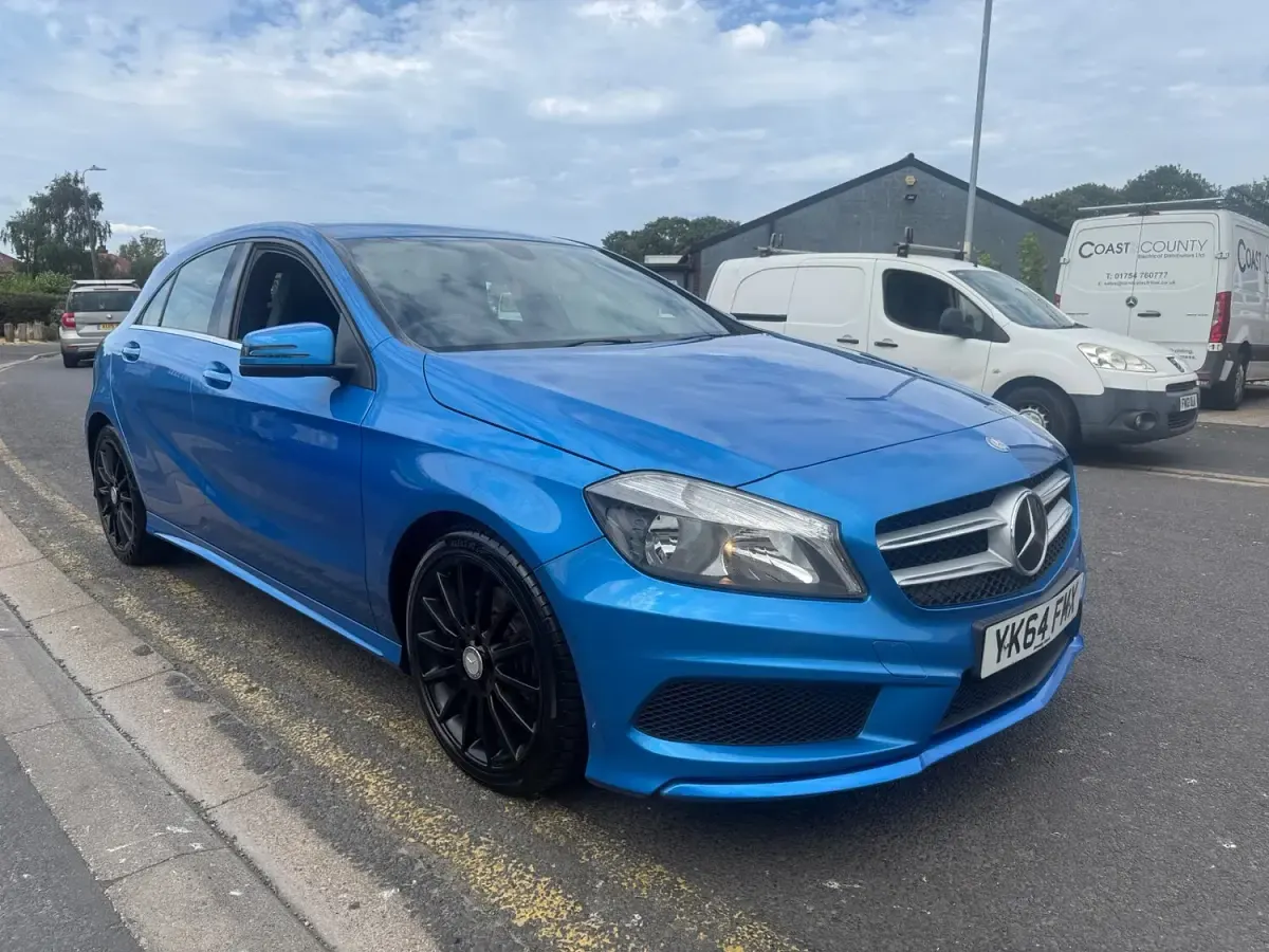 Used Mercedes A220 AMG 168 HP (123 kW) 2014 Blue Hatchback