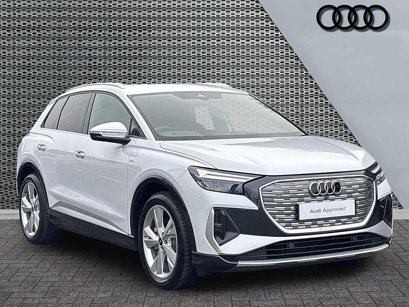 New Audi Q4 e-tron S-Line 210 kW (286 HP) 2025 Glacier white, metallic SUV