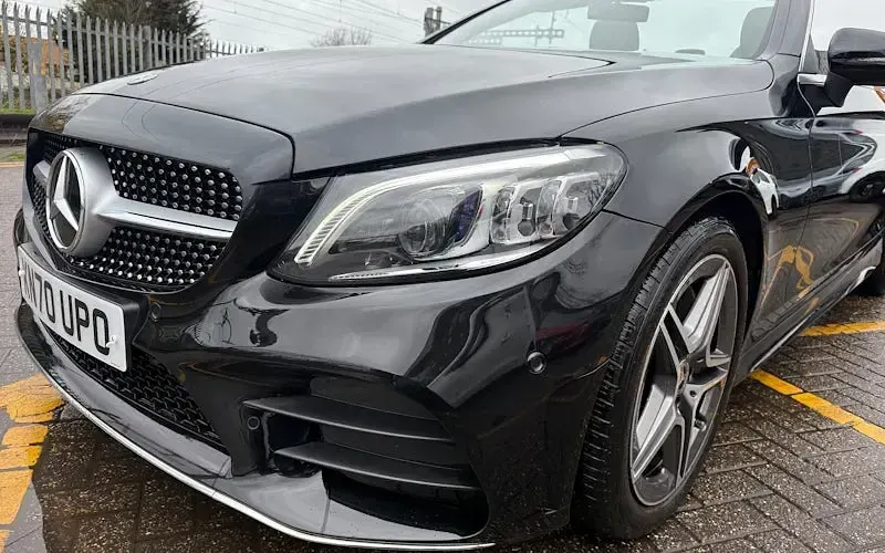 Used Mercedes C300 AMG line 245 HP (180 kW) 2020 Black Cabriolet