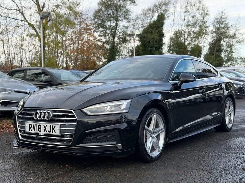 Used Audi A5 Sportback S-Line 190 HP (139 kW) 2018 Black Hatchback