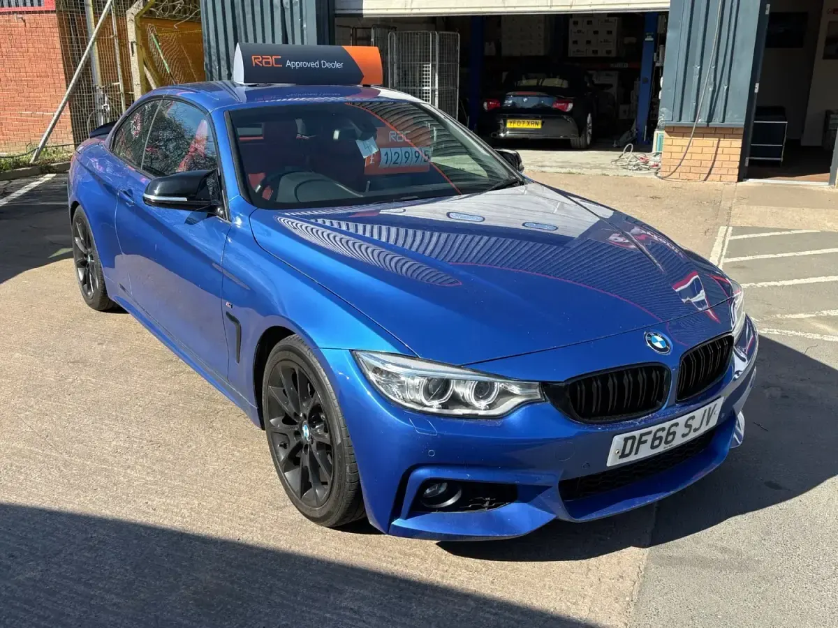Begagnad BMW 420 M Sport 2016 Blå Cab