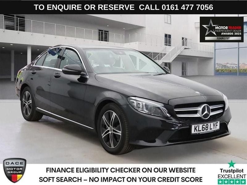 Black Used 2019 Mercedes C200 Premium Sedan | £13,440 (Good price) - Image 1/3