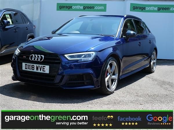 Navarra blue metallic Used 2018 Audi S3 Sportback Black Edition Hatchback | £23,995 - Image 1/1