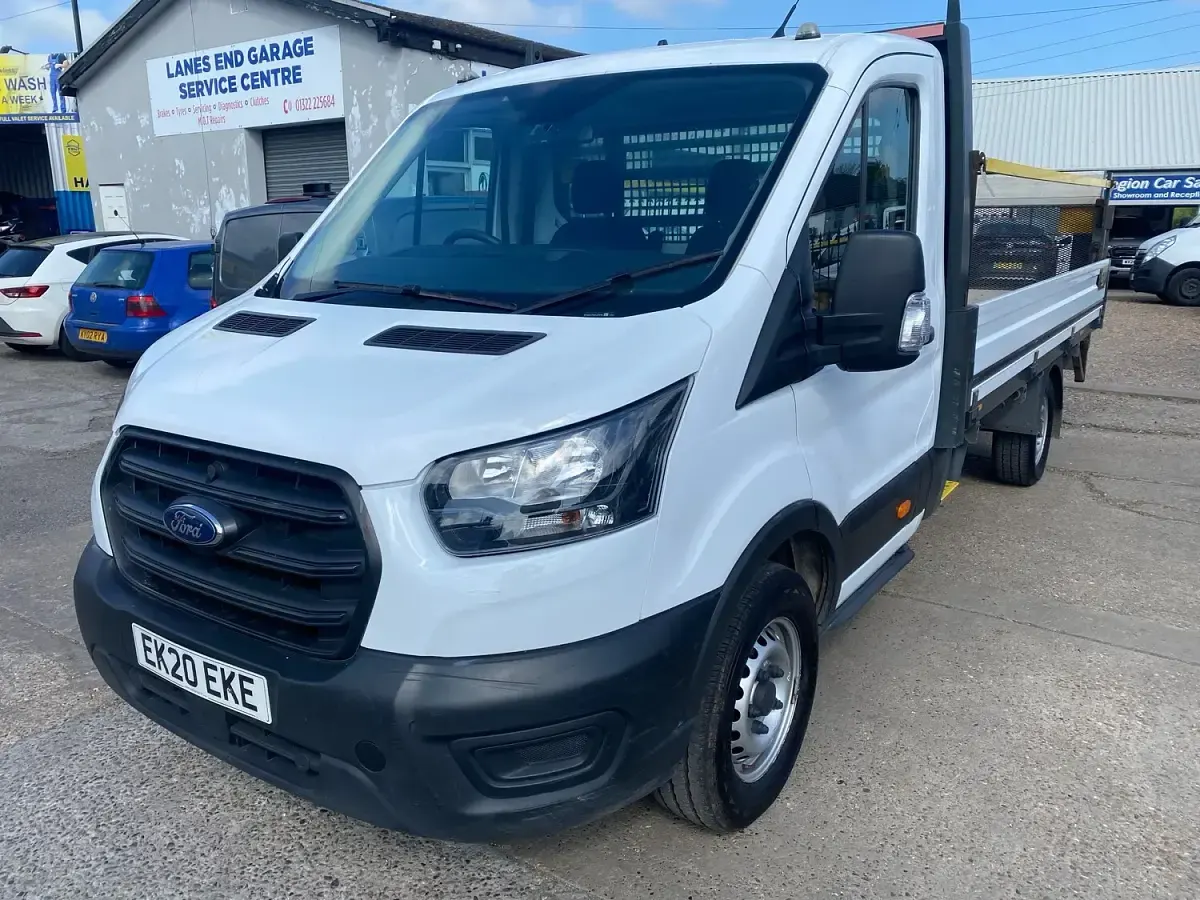 Used Ford Transit S 130 HP (95 kW) 2020 White Cabriolet