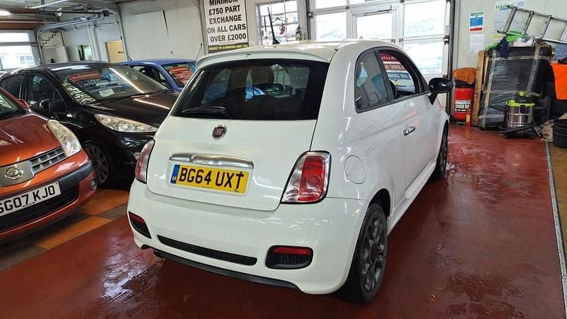 Used Fiat 500 S 69 HP (50 kW) 2014 White Hatchback
