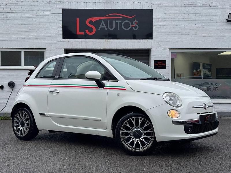 White Used 2012 Fiat 500 Lounge Cabriolet | £2,795 (Fair price) - Image 1/4