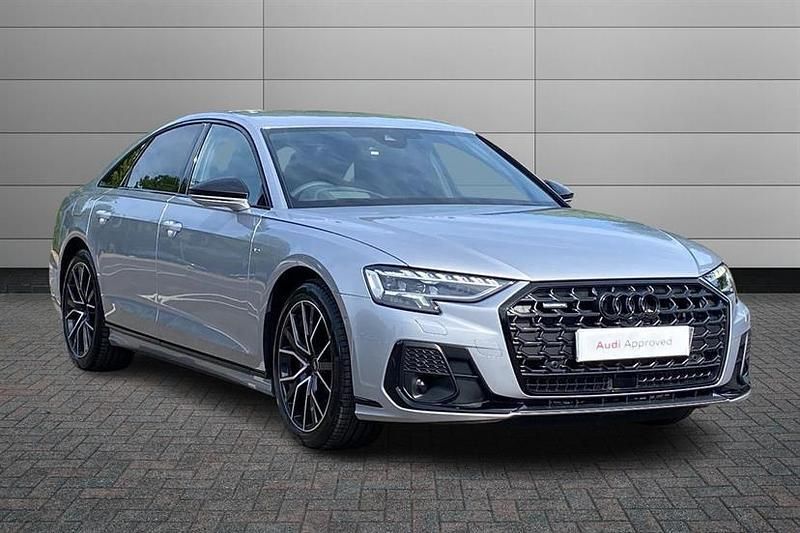 Silver New 2025 Audi A8 Black Edition Sedan | £75,995 (Expensive) - Image 1/4