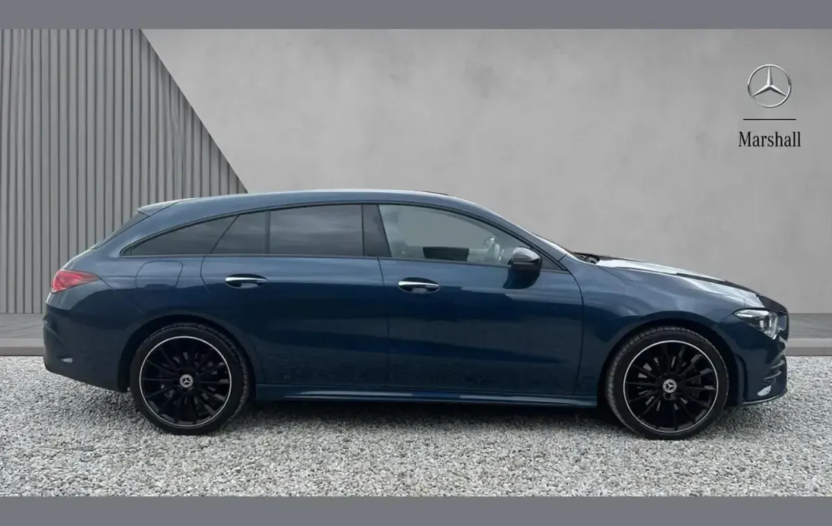 Used Mercedes CLA250 AMG Line Premium Plus 214 HP (157 kW) 2023 Blue Coupe