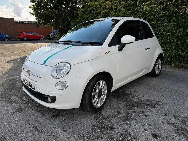 Used Fiat 500 Sport 69 HP (50 kW) 2009 White Cabriolet
