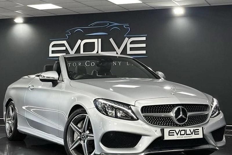 Silver Used 2017 Mercedes C250 AMG line Cabriolet | £16,495 (Fair price) - Image 1/1