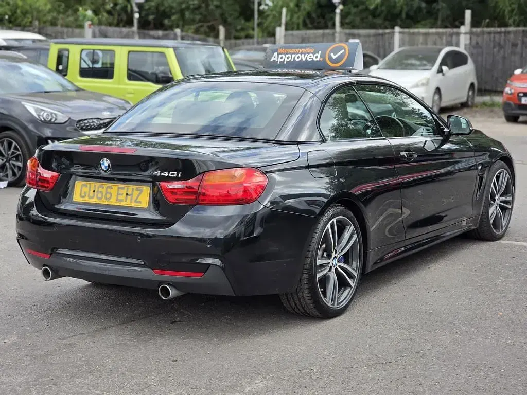 Used BMW 440 M Sport 326 HP (239 kW) 2016 Black Cabriolet