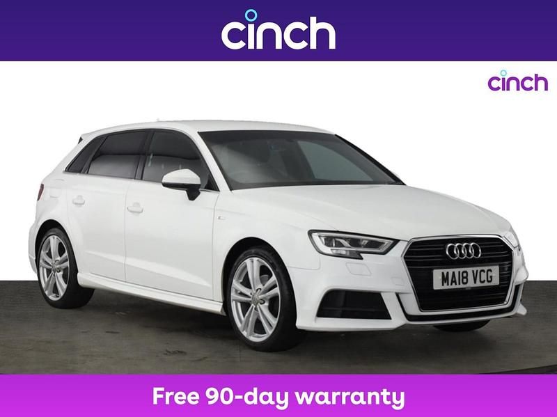 White Used 2018 Audi A3 S-Line Hatchback | £13,049 (Fair price) - Image 1/3