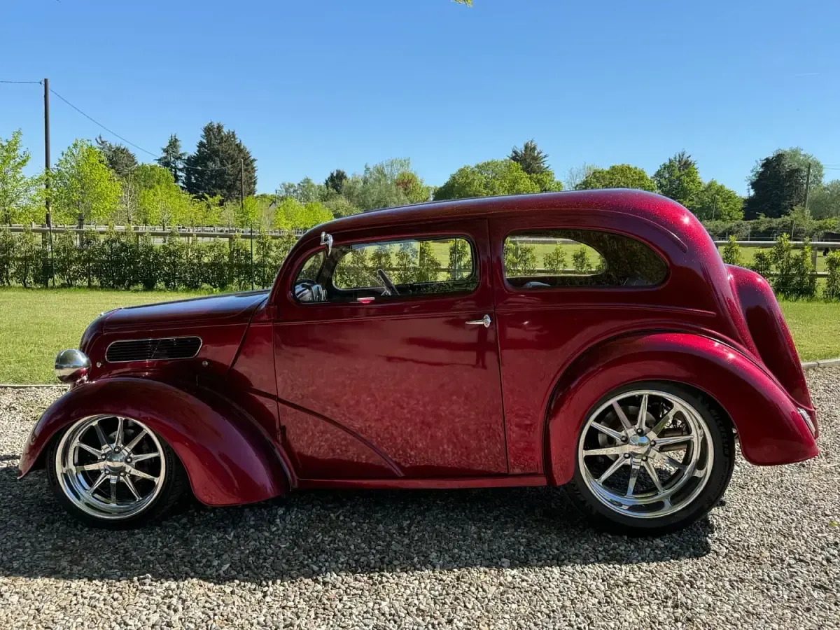 Begagnad Ford Popular 1958 Röd Sportkupé